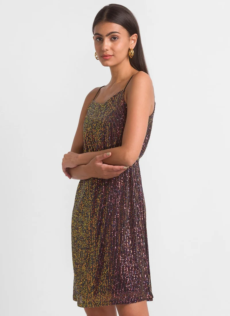 globus Globus Women Animal Print Net Fit & Flare Party Dress